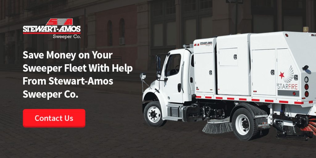 Save money on your sweeper fleet with help from Stewart-Amos Sweeper Co.