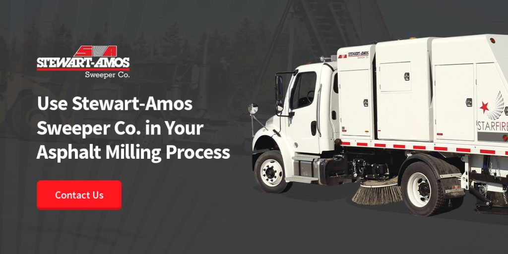 Use Stewart-Amos Sweeper Co. in Your Asphalt Milling Process