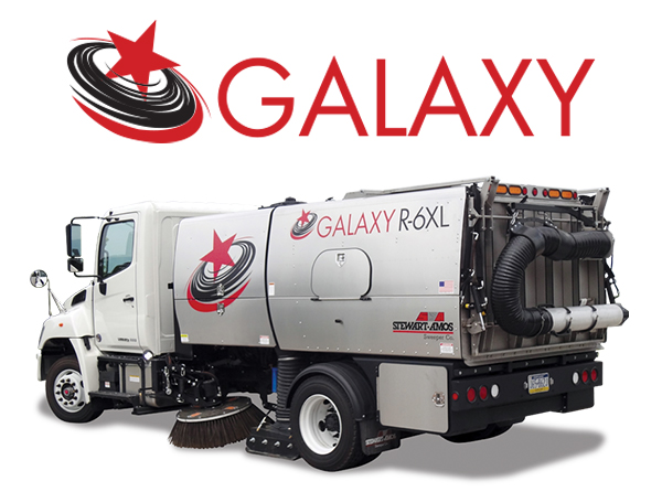 Galaxy sweeper truck graphic